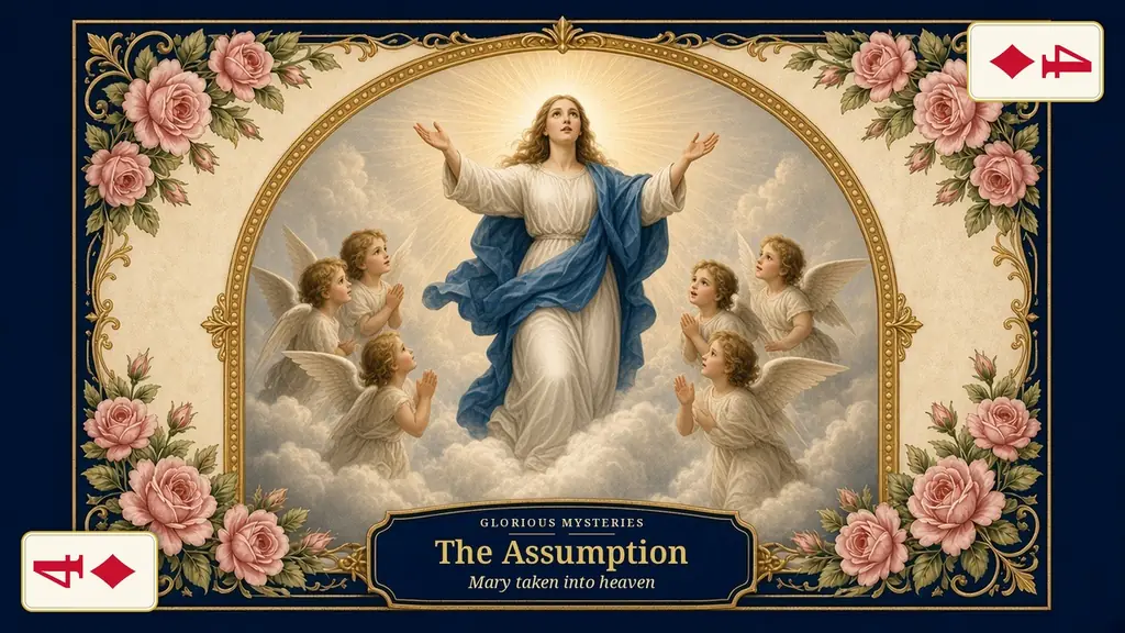 The Assumption of Mary card