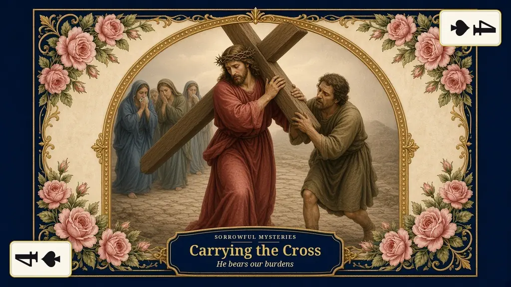 The Carrying of the Cross card