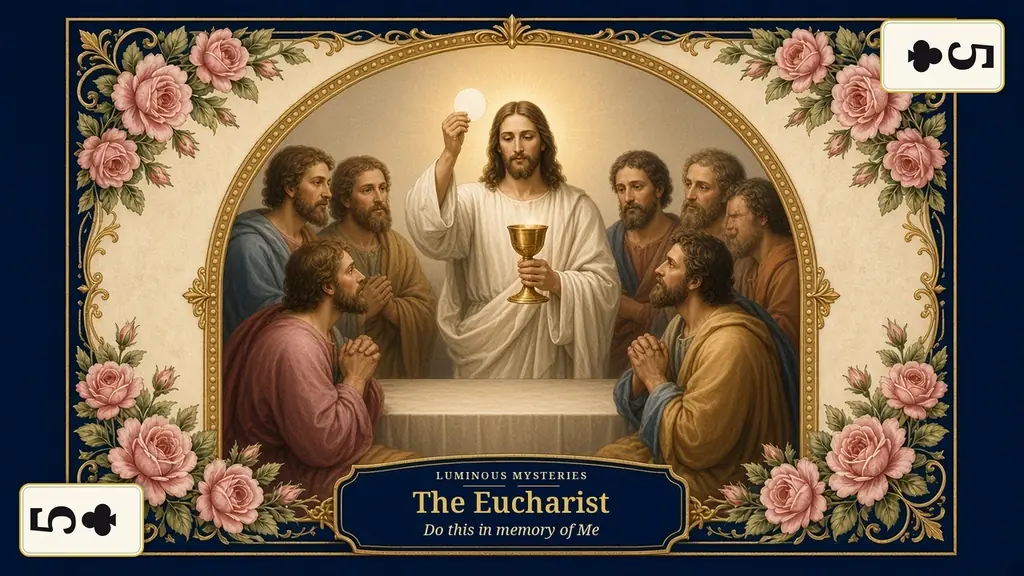 The Institution of the Eucharist card