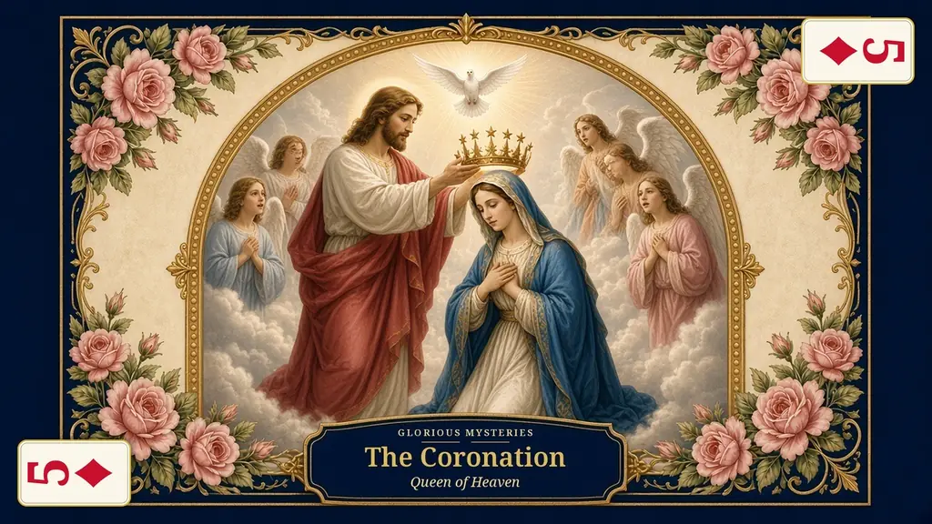 The Coronation of Mary card