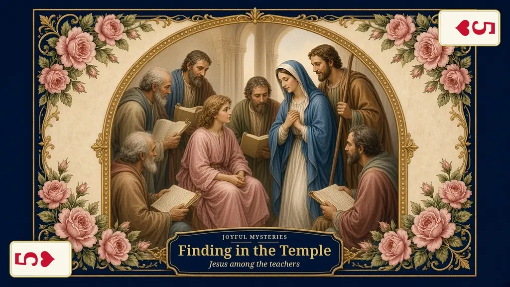 The Finding in the Temple card